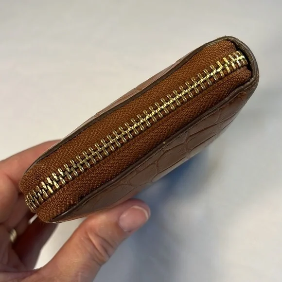 VTG Lauren Ralph Lauren leather wallet 2-sided zip expandable - Picture 7 of 15